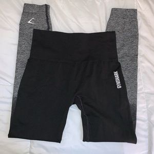 Gymshark black & gray ombré leggings